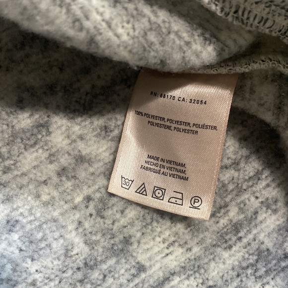 Anthro Saturday Sunday Fleece Space Dye Cowl Neck Sweatshirt M - Picture 4 of 4